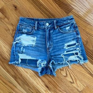 American Eagle stretch jean shorts